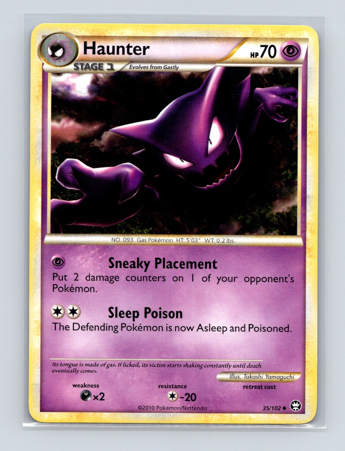 Pokémon TCG Haunter 35/102 Triumphant Normal LP