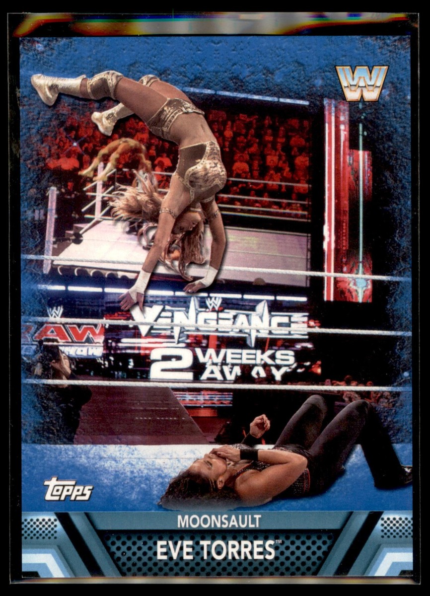 2017 Topps WWE Women's Division Finishers Signature BLUE #F-11 Eve