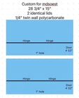 Aquarium Lid Custom Size Polycarbonate - Mdsoest