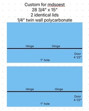 Aquarium Lid Custom Size Polycarbonate - Mdsoest