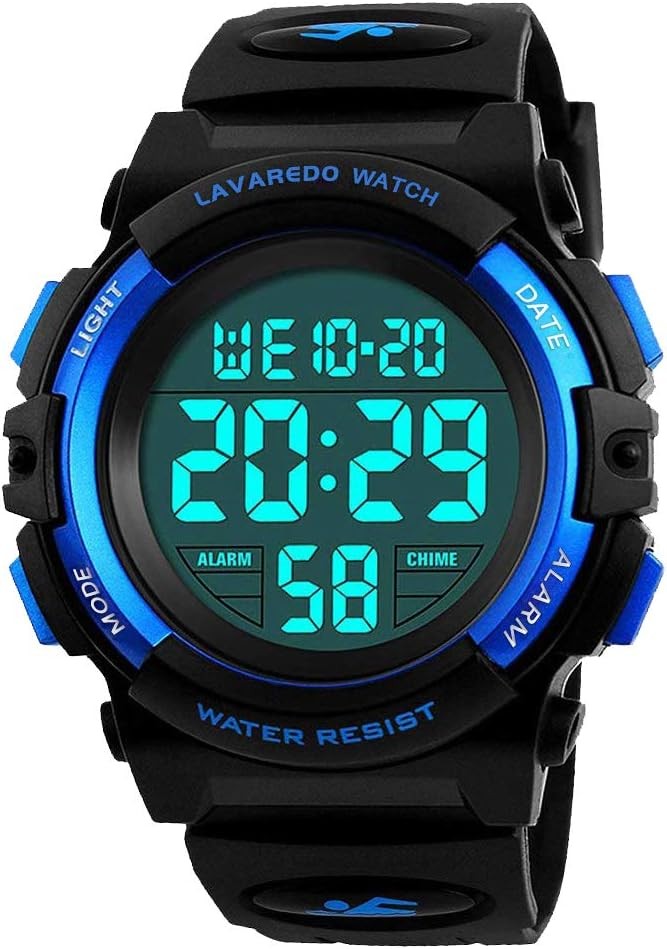 Kids Digital Sport Watch 50M Waterproof LED Alarm Chronograp