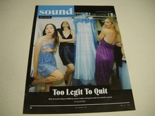 HAIM in sparkling dresses are TOO LEGIT TO QUIT original 2025 Promo Display Ad