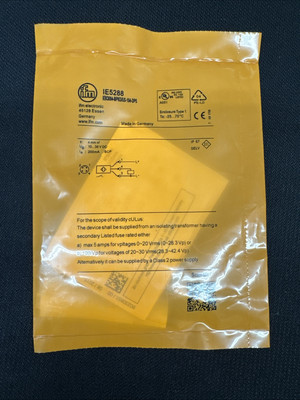 NEW OEM ORIGINAL  IE5288 IFM EFECTOR PROXIMITY SWITCH IEK3004-BPKG/US-104-DPS