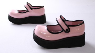 Demonia Women's Sprite-01 Mary Jane Platforms JL3 Baby Pink Size