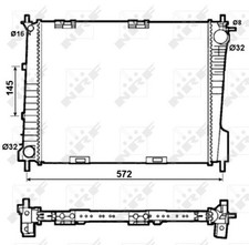 NRF 53077 Radiateur, Refroidissement Moteur pour Renault