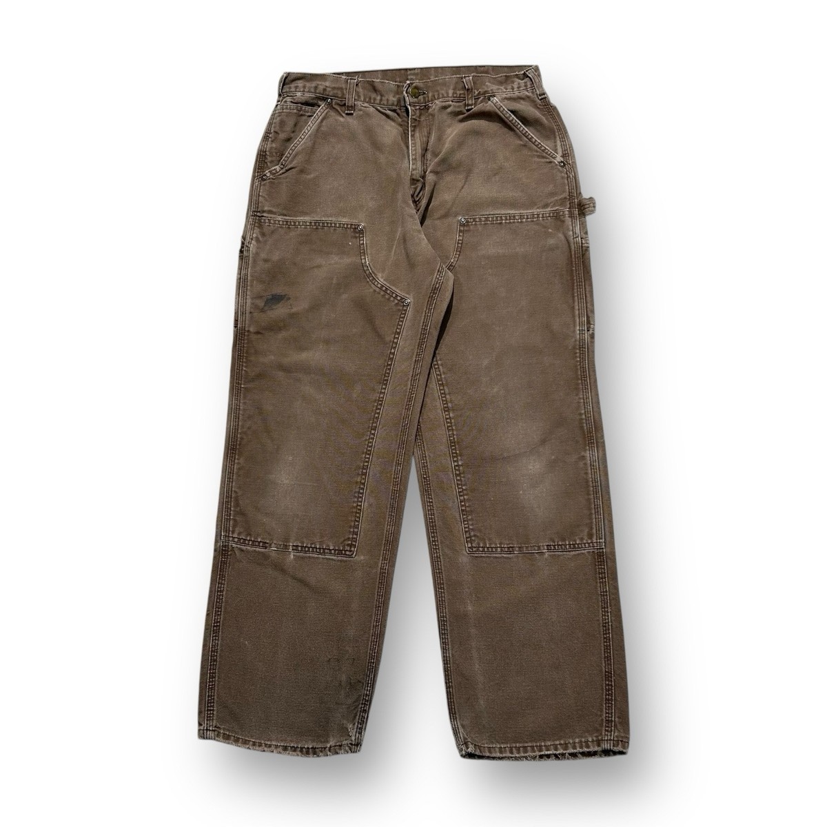 パンツ Carhartt Double Knee Dark Brown Carhartt Double Knee Carpenter Jeans 32 Brown | eBay UK