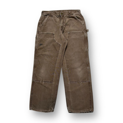 Carhartt Double Knee Carpenter Jeans 32 Brown | eBay UK