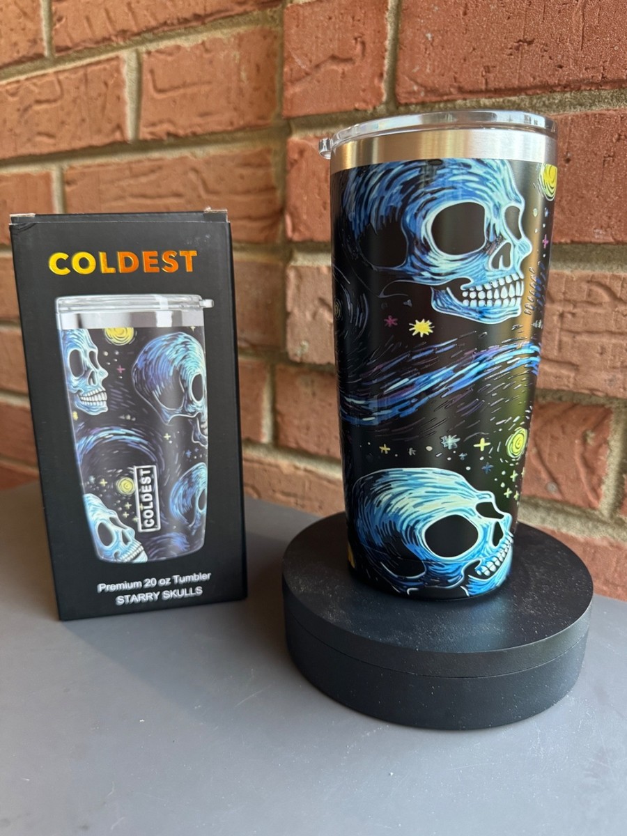 SALE RARE Coldest 20 Oz Tumbler-cup STARRY SKULLS Limited Edition