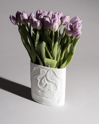 Rosenthal Studio Linie Iranian Farideh Lashai Bisque Porcelain Abstract Art Vase