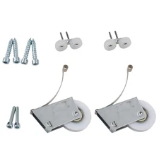 2 Pack Sliding Door Pulley Rollers for Wardrobe Doors Smooth Quiet Use