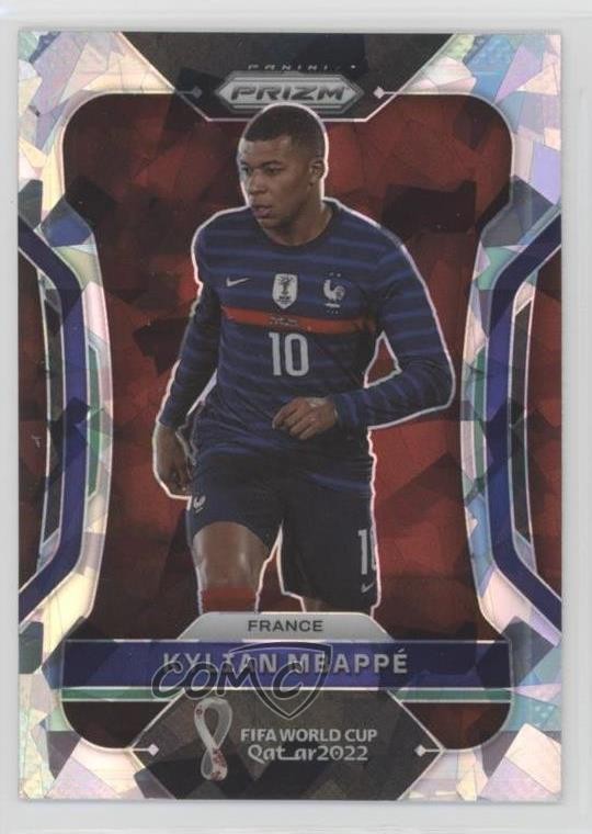 2022 Panini Prizm World Cup Qatar Ice Kylian Mbappe Mbappé #101 0o84
