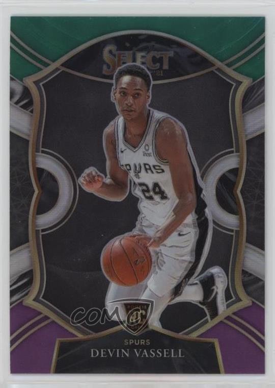 2020 Select Concourse Green White Purple Prizm Devin Vassell #71 Rookie RC 11qd