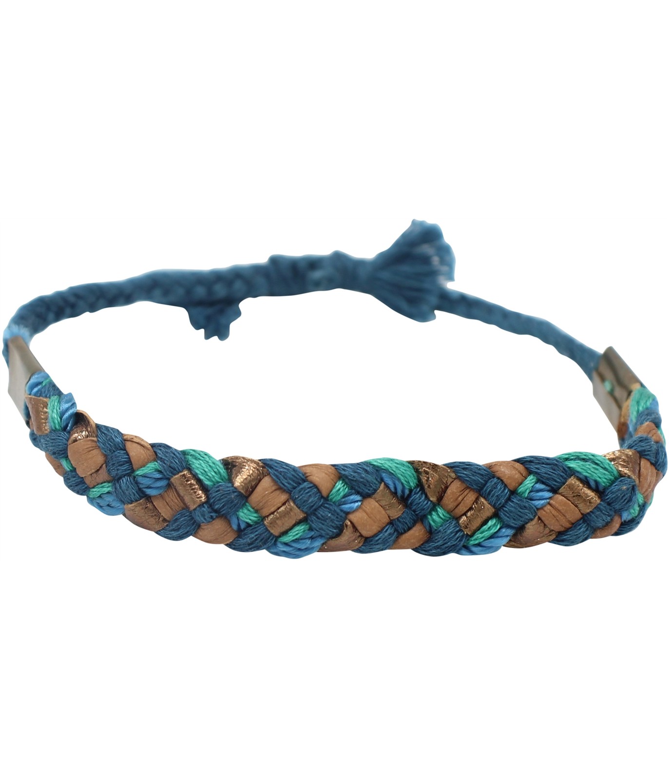 Женский плетеный браслет American Eagle синий 7 дюймов 3590₽