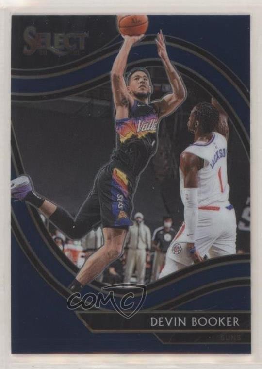 2020-21 Panini Select Courtside Retail Blue Devin Booker #229 0g27