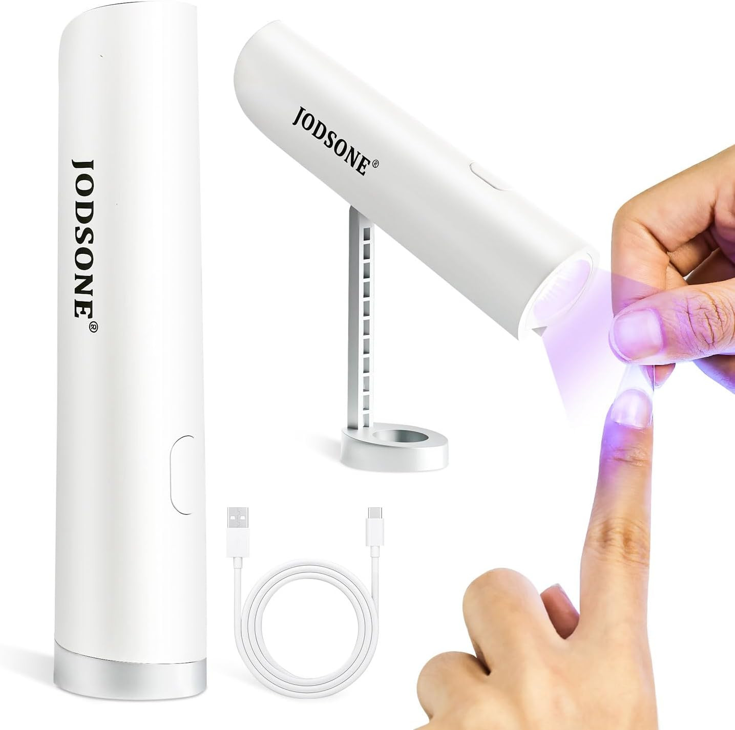 Lampada UV LED Portatile 3W con Supporto e Ricarica USB per Unghie