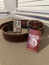 Occidental Leather 2” Leather Work Belt - X Large - Made in the USA NWT