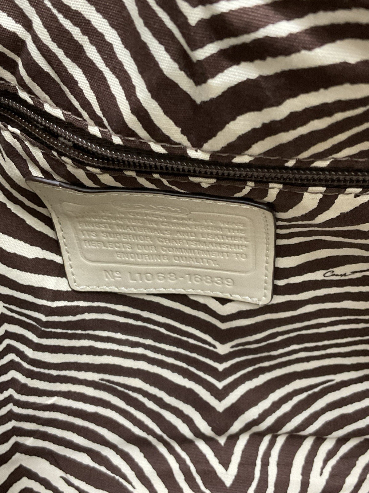 COACH Hampton Python Leather Trims Straw Turn Loc… - image 10