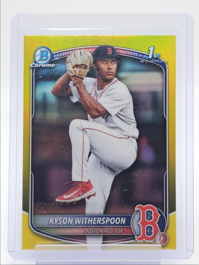 KYSON WITHERSPOON 2025 BOWMAN CHROME DRAFT 1ST YELLOW #BDC-29 /75 Q0848