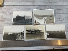 ORIGINAL 1940S AIRLINERS AIRCRAFT AIRPORT PHOTOS LOT