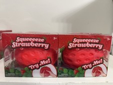 Sunny Days Squeezy Jumbo Strawberry Sensory Squishy - LOT OF 2