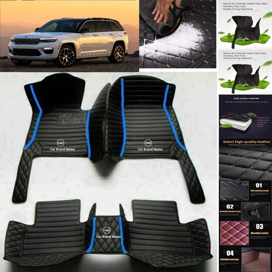 For Jeep Grand Cherokee Car Floor Mats Carpet Waterproof Luxury Custom — 第 4/4 张图片