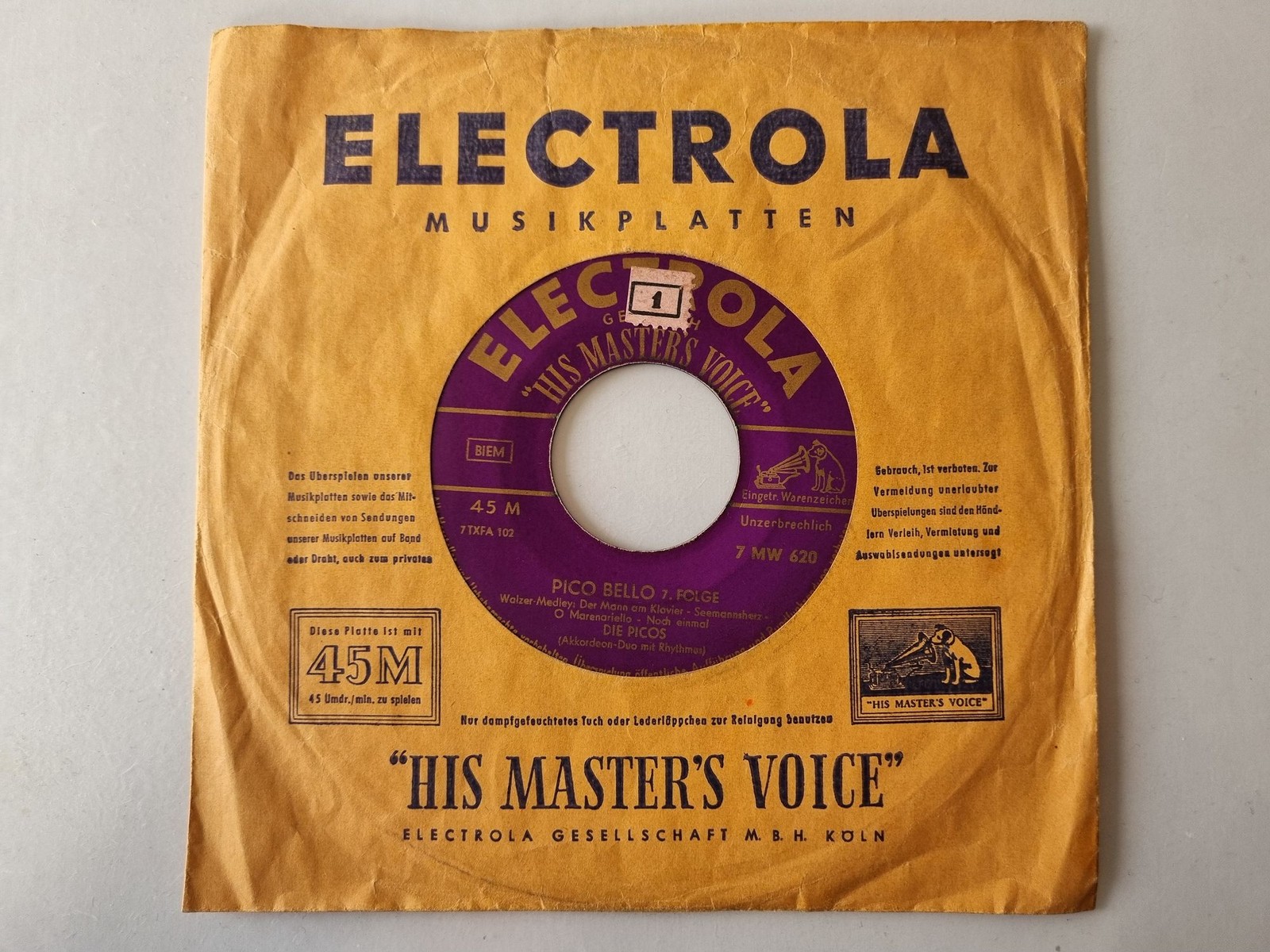 Die Picos - Pico Bello 7. Folge 7'' Vinyl Germany