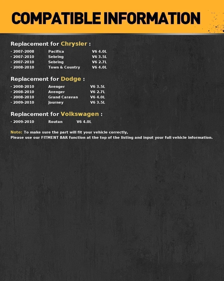 Starter for 2009-2010 Dodge Journey Volkswagen Routan 3.5L 04608800AE 19026 Foto 2 de 4