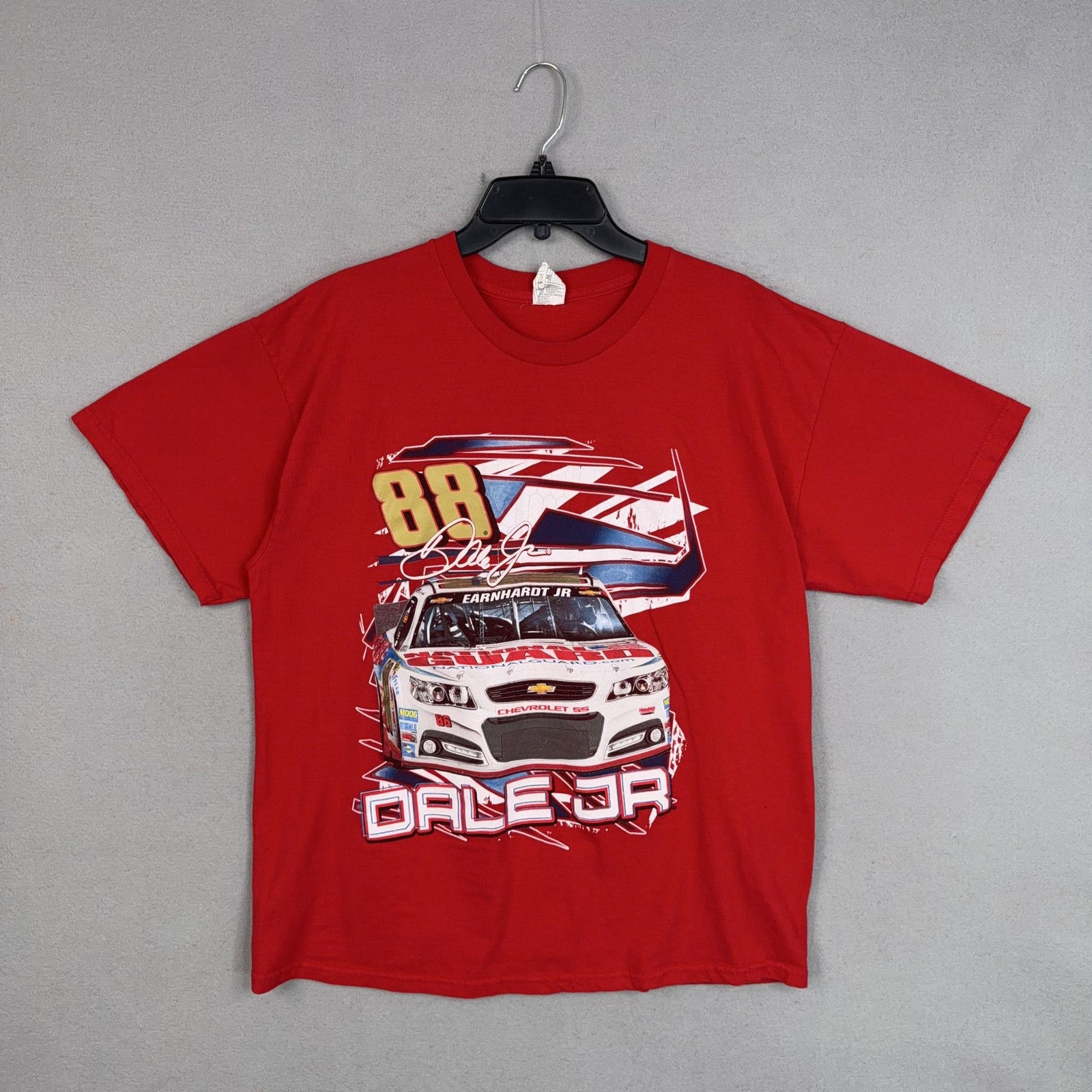 Nascar Shirt Youth XL Red Dale Jr 88 Double Sided Racing Graphic Tee Alstyle