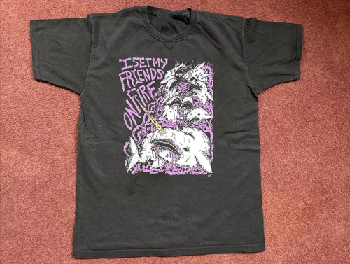 I Set My Friends On Fire t-shirt classica in cotone Unisex tutte le