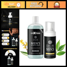 Men's Intimate Wash Jumbo Pack with Refill 14.2 Fl Oz Gentle Cleansing Formu
