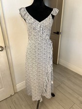 NWT Madewell Ruffle-Strap Wrap Red Floral Maxi Dress Prairie Posies 2 $158
