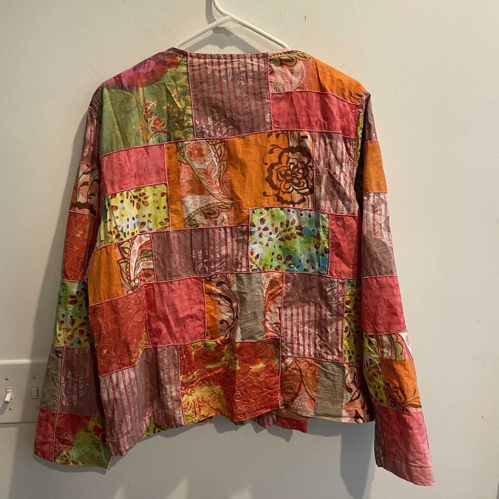 Drapers & Damons Patchwork Quilted Colorful Jacke… - image 9