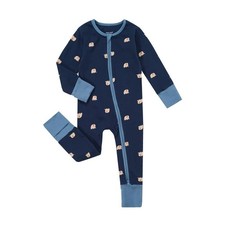 Unisex Baby Footless Pajamas with Mittens and Feet Cuffs Cotton 2 Way Zipper ...