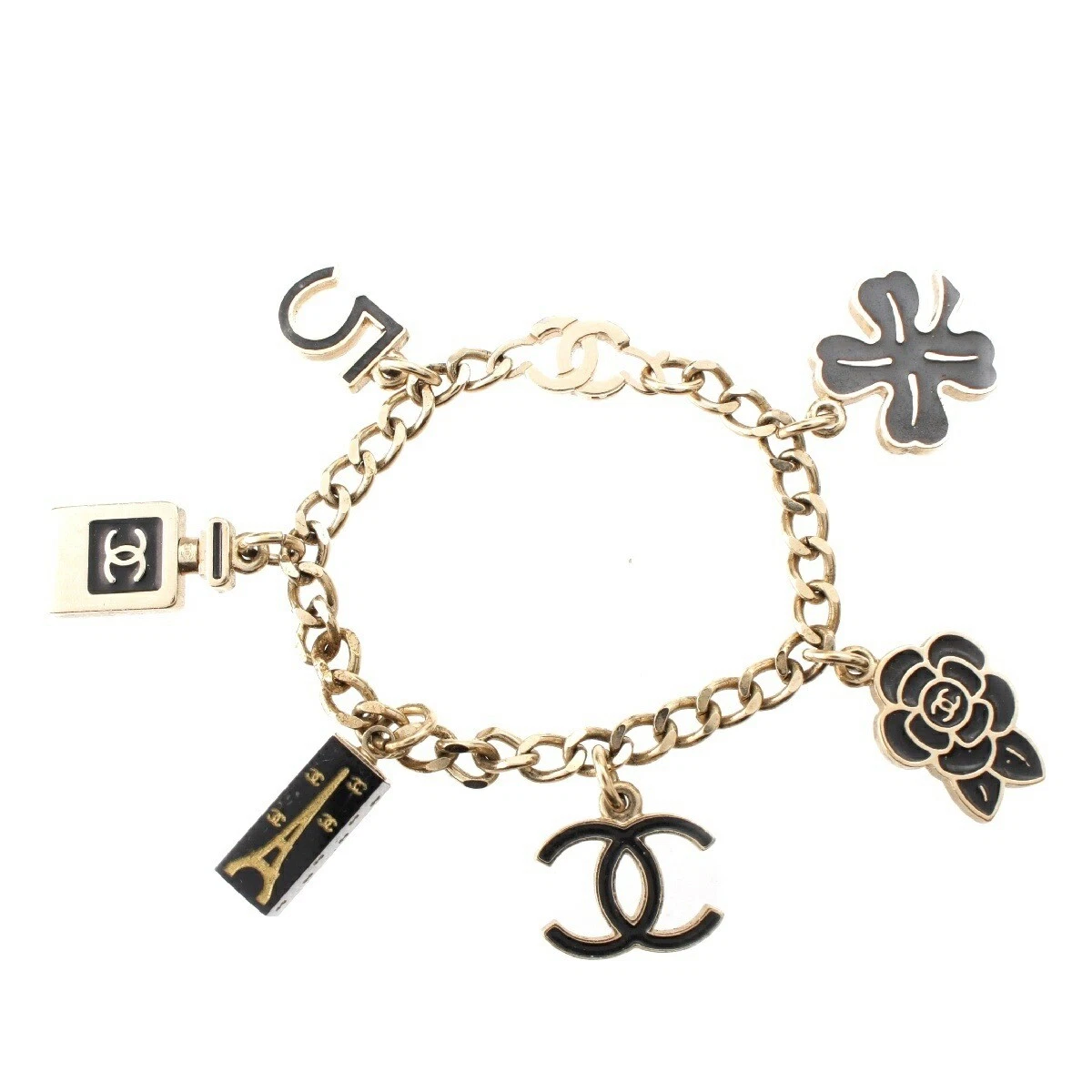 Bracciale Chanel 05C Icona Coco n.5 Quadrifoglio Camelia r39_0704