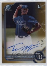 2022 Bowman Draft Chrome Pick Gold Refractor 17/50 Trevor Martin Auto 0v0