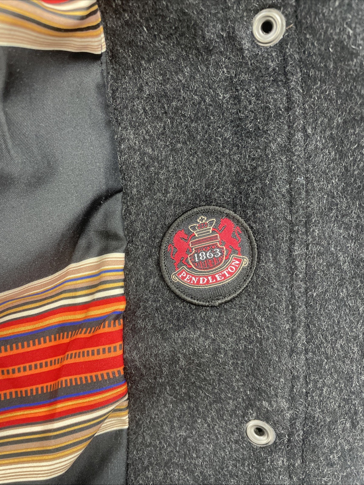 Pendleton Wool Coat Jacket Size Small - image 5