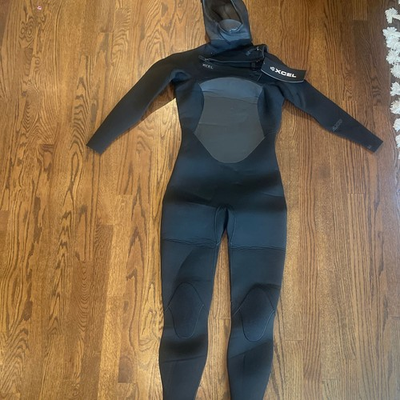 #ad XCEL Axis Hooded 5 4mm Front Zip Full Wetsuit $125.00