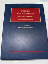 Business Organizations Cases And Materials Concise Twelfth Edition