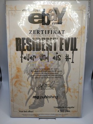 Resident Evil Feuer und Eis Comic  No.1 Limitierte Ausgabe 413/666