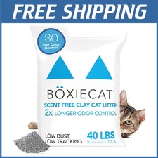 Boxie Unscented 30-Day Odor Control Cat Litter 40 lb