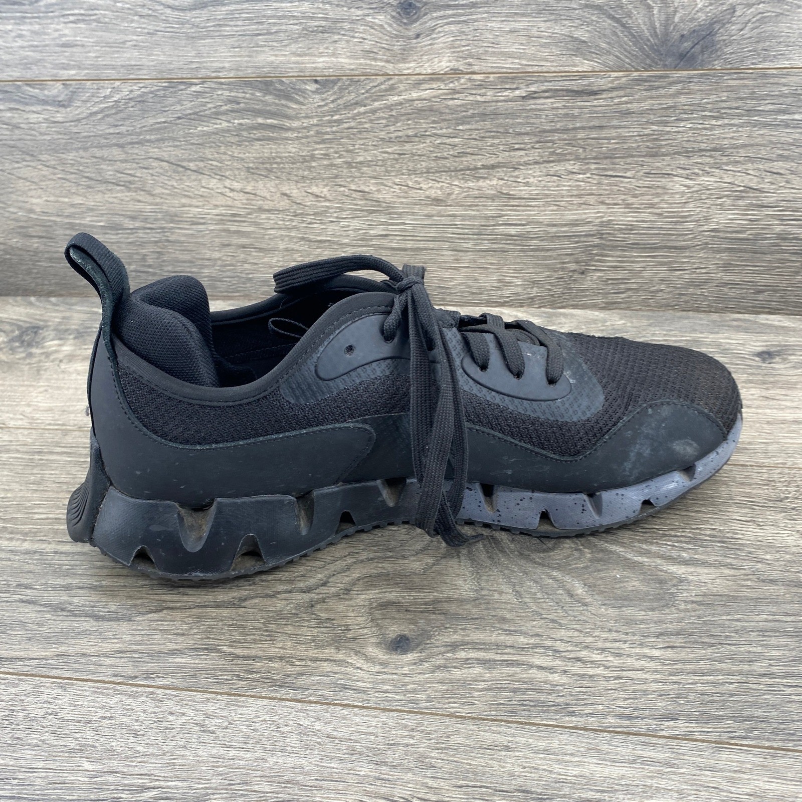 Reebok Zig Dynamica 3 Running Shoes Mens 9.5 Black Mesh Zigzag Sole image 8