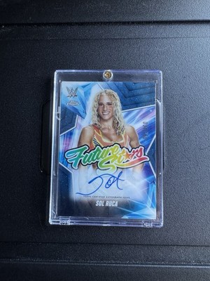 2025 Topps Chrome WWE Future Stars Autographs Sol Ruca 34/150 | eBay