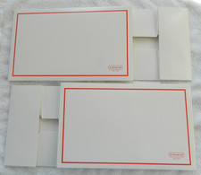 NEW Lot of 2 Small Sz Coach Gift Storage Box 9.75" x 6.0" x 2.5" White  Red