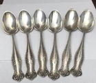 Vintage Canterbury Towle Sterling Silver 6 Teaspoons 5 3/4" Monogram 150g