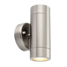 Image of Outdoor Modern Up Down Wall Light 7W GU10 Saxby Palin