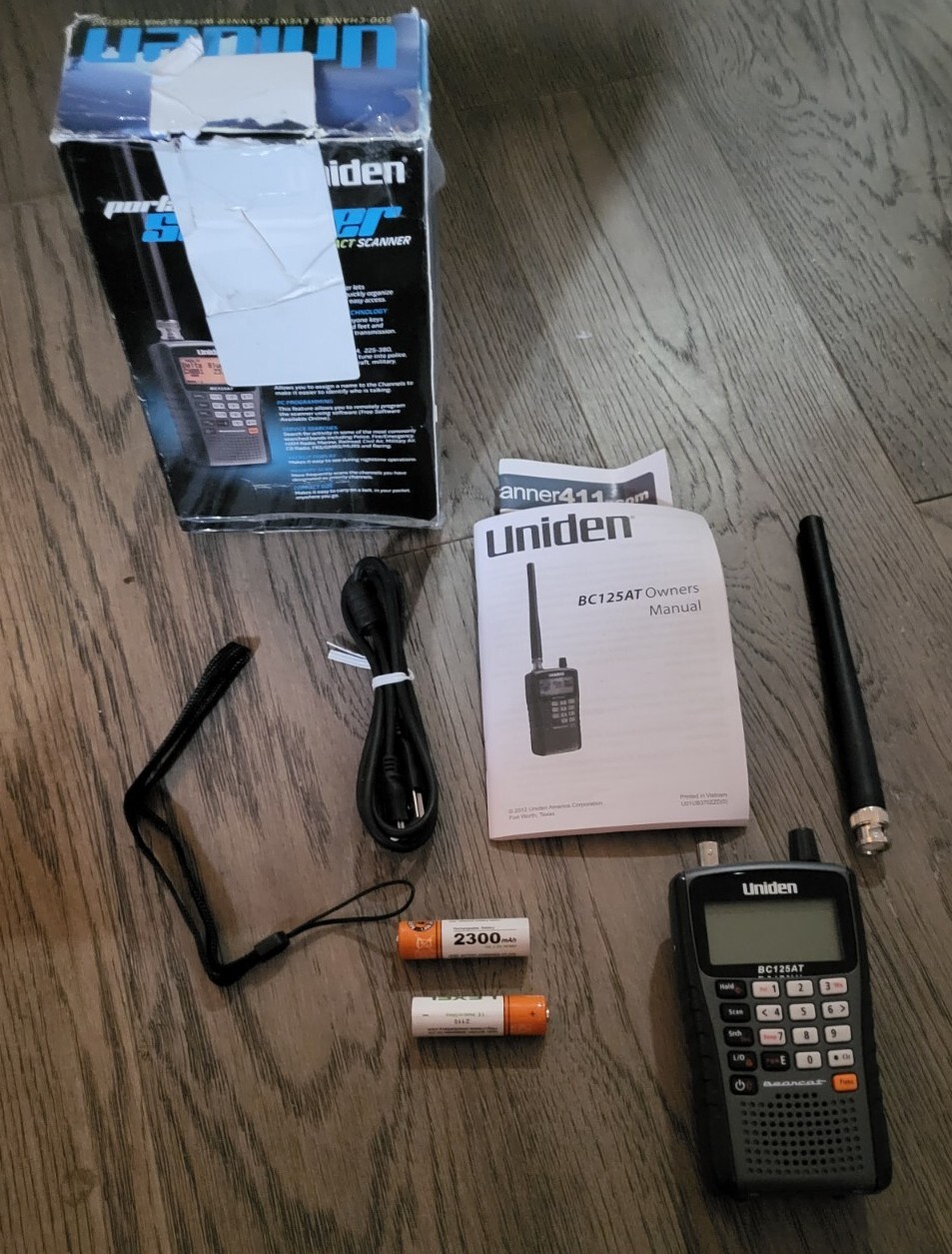 Uniden BC125AT Portable Handheld 500 Channel Police Fire FM Radio