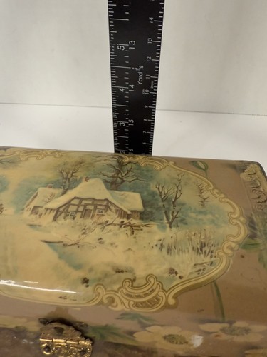Vintage Art Deco Victorian Celluloid Vanity Set Dresser Box Brush Mirror Comb - Picture 13 of 19