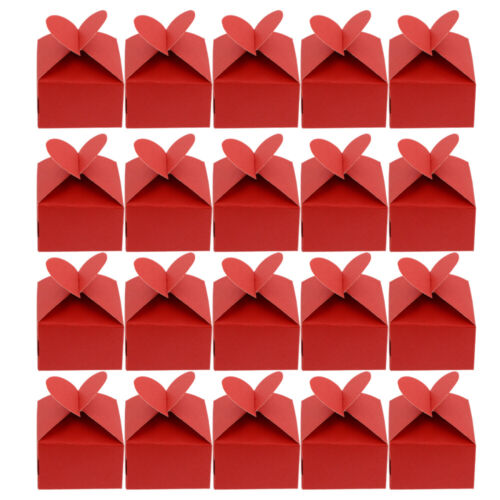 50pcs Cookie Gift Boxes Small Favor Boxes Heart Candy Containers