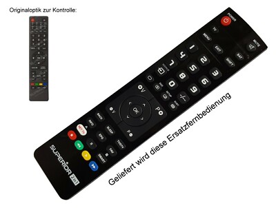 Ersatz Fernbedienung passend für Terris UHD4982 Ultra HD Smart TV