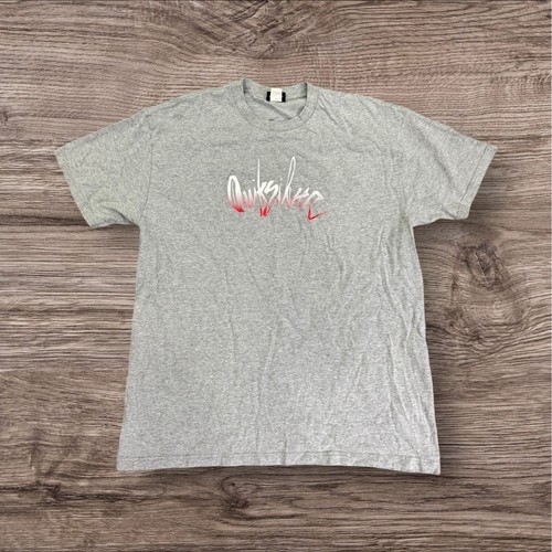 Vintage Y2K Quiksilver Mens Gray Short Sleeve T-Shirt L